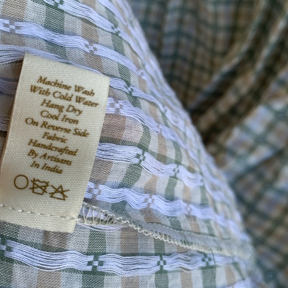 RARE Christy dawn linden lotus gingham maxi organic cotton dress small - Picture 11 of 15